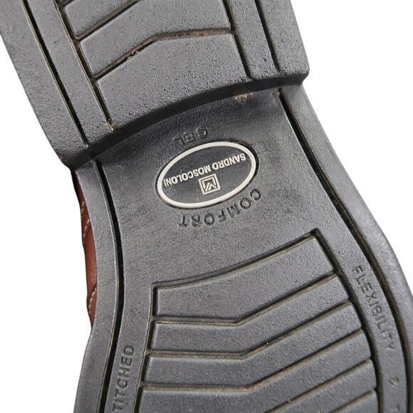 Sandro Moscoloni Shoes Mens 9 Slip On Classic Bike Toe Leather Comfort Flexible main image 6